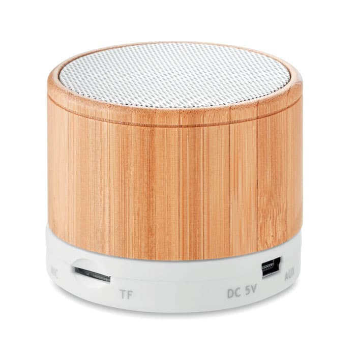 ROUND BAMBOO-Altavoz