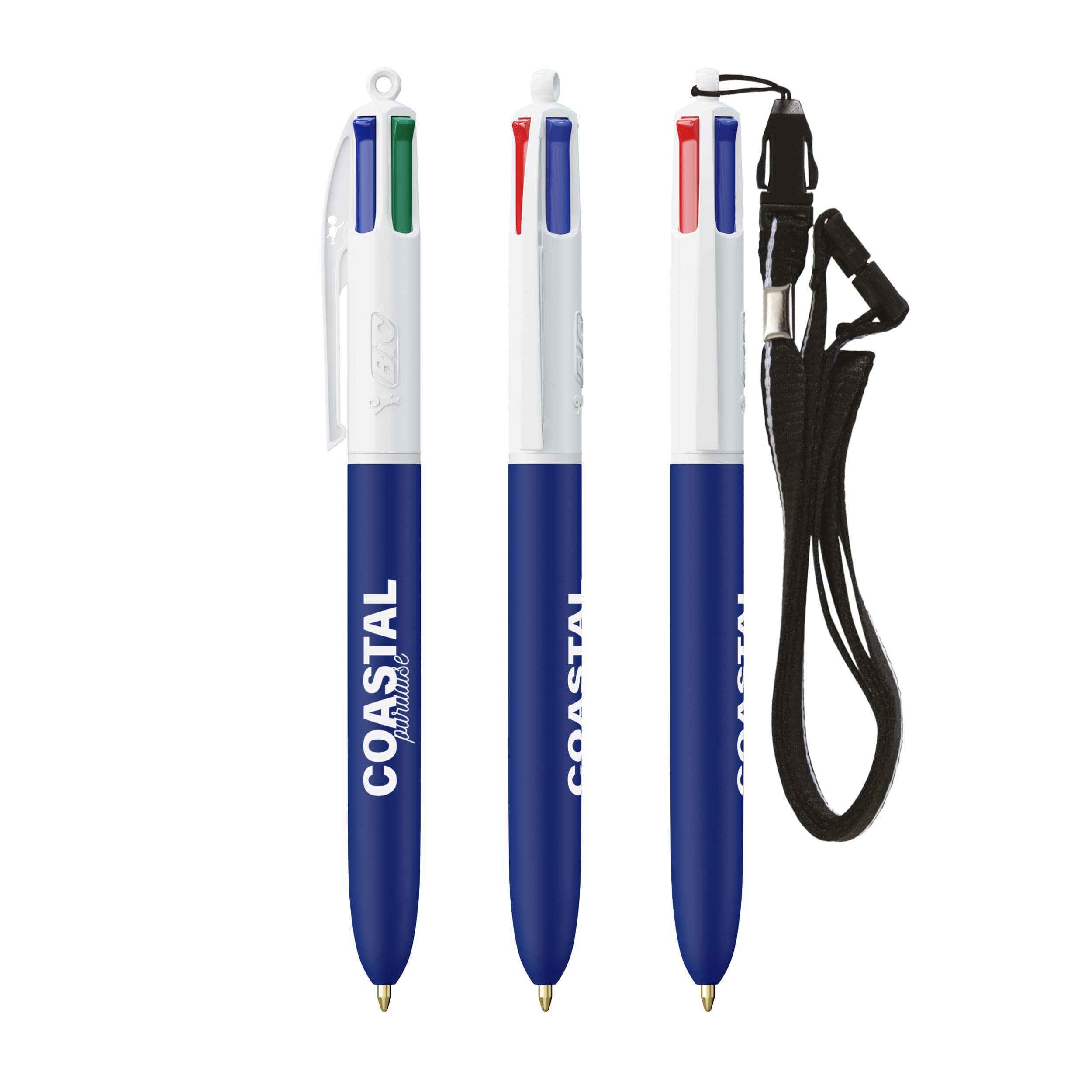 Bolígrafo BIC® 4 COLOURS® SOFT + LANYARD