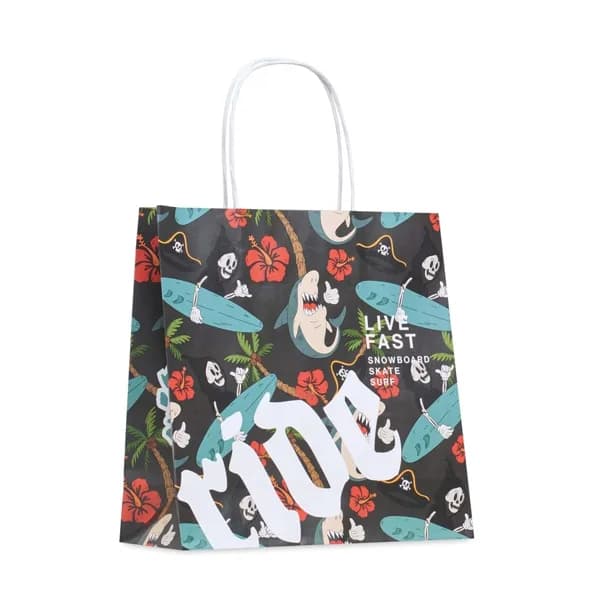 Bolsa de papel dúplex mate, 24 × 24 cm