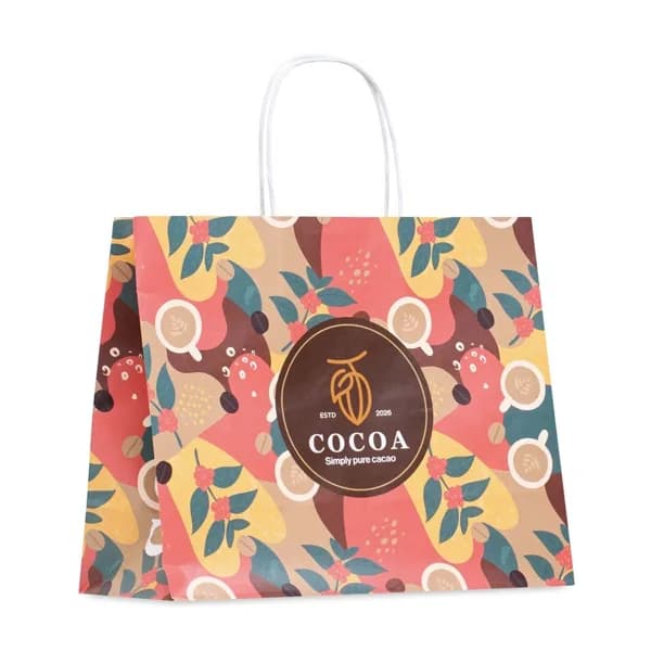 Bolsa de papel dúplex mate, 31 × 25 cm