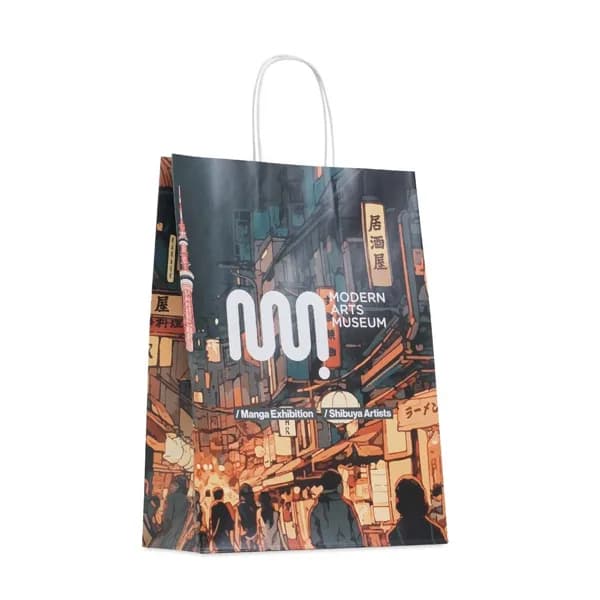 Bolsa de papel dúplex mate, 31 × 41 cm