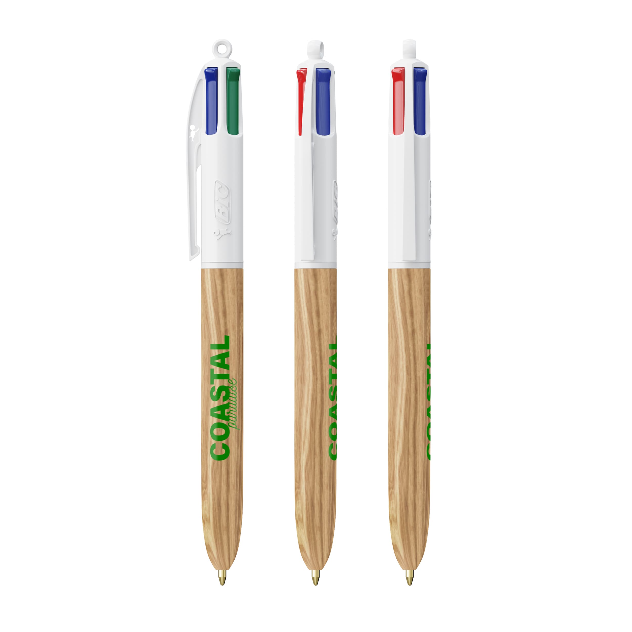 Bolígrafo BIC® 4 COLOURS® WOOD STYLE