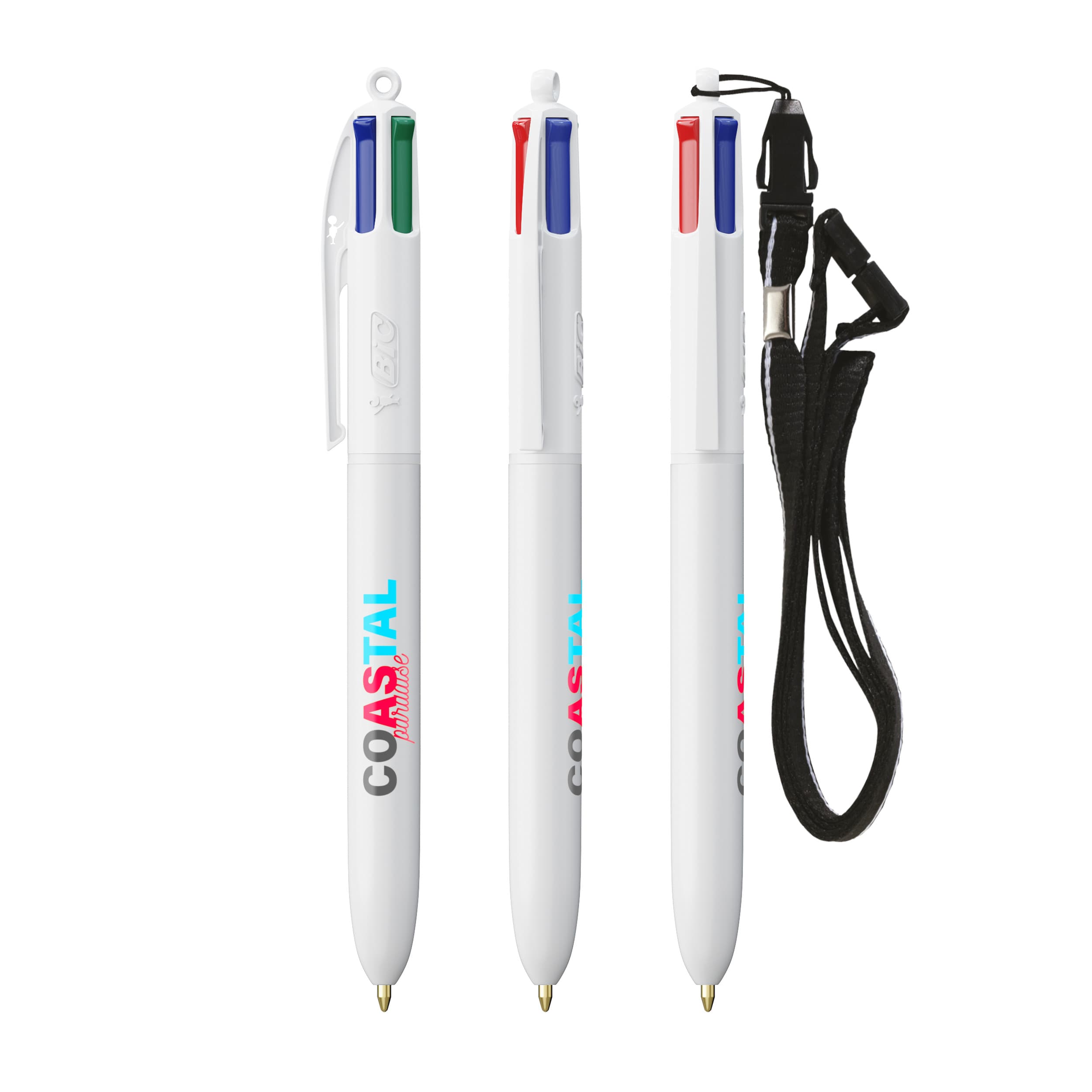 Bolígrafo BIC® 4 COLOURS® ECO + LANYARD